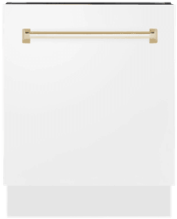 White Matte & Polished Gold