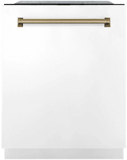 White Matte & Champagne Bronze