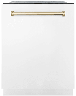 White Matte & Polished Gold